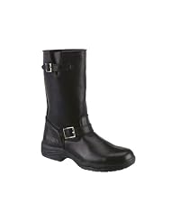 AdTec Mens Bike Pull Up Boot. Black Leather. Motorcycle. Work Safety. Wide (E) Sizes.... by AdTec