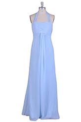 Halter Chiffon Empire   Waistline Evening Dress/Bridesmaid Dress 