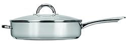 Range Kleen Stainless Steel 12 Inch Covered Chicken Fryer with Helper Handle