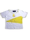 Miss Jeans - Girls Short Sleeved Tee, Yellow, White