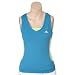 Womens Adidas Response Court Top - Tech Blue/Vital Green