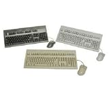 KeyTronic E03601OPTMSE - Keyboard - 104 keys - mouse - beige - bulk (pack of 5 )