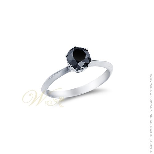 STUDIO 925: *BLACK DIAMOND 1 CT SOLITAIRE RING*