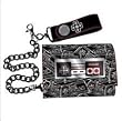 Mens Bioworld Nintendo All-Over Controller Tri-Fold Wallet with Chain