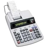 Canon Products - 14-Digit Calculator, 2-Color Printing, 8-1/2x12-1/4x2-15/16 - Sold as 1 EA - Heavy-duty printing calculator features a 14-digit, two-color illuminated display. Print 4.1 lines per second with the high-speed, two-color ink ribbon. Positive numbers are printed in black, and negative numbers are printed in red. Functions include tax calculation tip, cost/sell/margin, double/triple zero keys, up/off/down rounding, sign change, item count, memory and grand total. Decimals are at 0