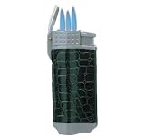 Nibo Royal Triple Torch Leather Cigar Lighter with Punch