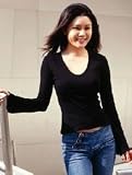 TQM Bell Sleeve VNeck w/Merrow Edge Hems
