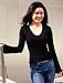 TQM Bell Sleeve VNeck w/Merrow Edge Hems