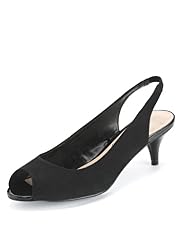 Peep Toe Stiletto Heel Slingback Shoes