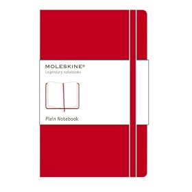 Moleskine Large Plain Notebook Red