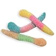 Sugar Free Sour Neon Worms, Fat Free, 5lb Bag