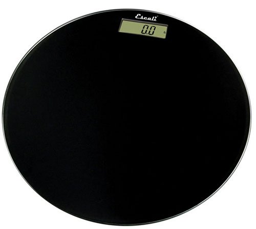 HealthPersonalCare: Escali B180RB Glass Platform Bathroom Scale, Black