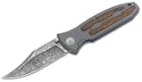 Boker Folding Knife Kalashnikov Leo Damascus