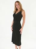 SeXy Black Velvet Dress Wrap NYC Designer Perfect Cocktail Dress L or XL