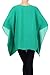 Modern Kiwi Opaque Chiffon Caftan Poncho Tunic Top