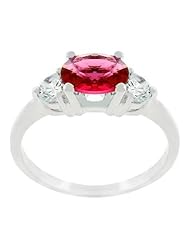 Oval Quartet CZ Ring