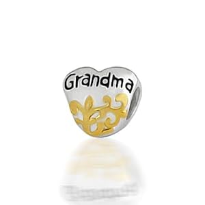 Bling Jewelry Grandmothers Heart 925 Silver Holiday Bead Pandora Compatible