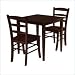 Winsome Wood 94332 Groveland Three Dining Set, Antique Walnut