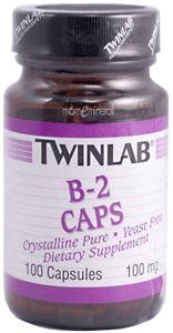 B-2 Capsules, 100 mg, 100 Capsules by Twinlab