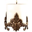 Fleur de Lis Candle Holder