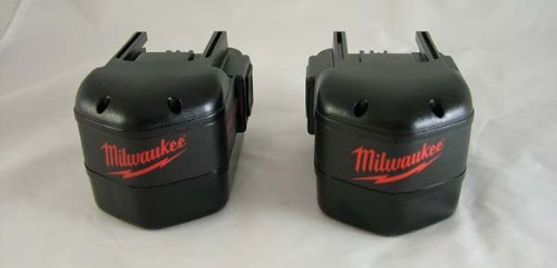Two Milwaukee 48-11-1014 14.4 Volt Compact NiCd Batteries (not in retail packaging)