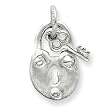 Sterling Silver Lock & Key Charm