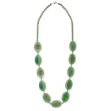 FOJO's 28" Green Aventurine Beaded Gemstone Necklace