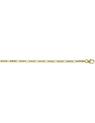 Genuine Volder Tirol TM Yellow Gold Anklet. 14KT Yellow Figaro 2.4 mm in Width and 30 inches in Length - 8 grams. 100% Satisfaction Guaranteed.