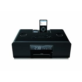 iLuv i199 High-Fidelity Bluetooth Speaker System with AM/FM, CD, Dual Alarm, and Dock for iPod (Black)