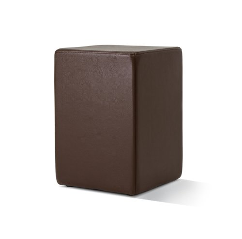 POMP-Hocker in braun - Leder