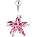 Passion Pink STARFISH Belly Ring