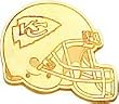 14K Gold NFL Kansas City Chiefs Football Helmet Tie Tac