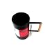 "ABC Products" - Perfect Flame ~ Chimney Style Canister - Charcoal Starter (Matte Black and- Wooden Handle)