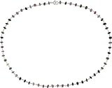 Sterling Silver Multi-tourmaline Bead Necklace