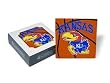 Set of 4 Ceramic Coasters (4"x4") Jayhawks Basketball Coaster Set Kansas Jayhawks Beverage Drinkware