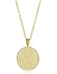 Anna Beck Designs "Gili" 18k Gold-Plated Medallion Pendant Necklace, 30"
