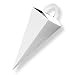 White Embossed Floral - Icicle Shaped Favor Boxes (set of 6)