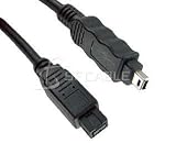IEEE-1394 9 Pin to 4 Pin Firewire Cable 3 ft