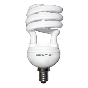 Bulbrite CF12SM WW E12 12Watt Compact Fluorescent Coil Candelabra Base