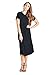 82 Days Women'S Rayon Span Short Sleeves Mid-Long Jersey Dress - Solid