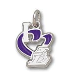 Los Angeles Lakers 1/2in Heart Pendant Sterling Silver