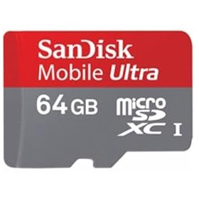 SanDisk 64GB Mobile Ultra MicroSDXC Class 6 Memory Card with SD Adapter - Retail Packaging