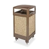 United Receptacle Litter Hinged-Top Receptacle,Square - 40.0 Height x 21.0 Width x 21.0 Depth - S