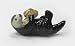 SEA OTTER w Clam Shell MINIATURE Porcelain NEW Figurine NORTHERN ROSE R128A