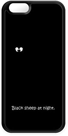 Black sheep Black Silicon Case Snap-On Protective Back Cover Rubber Case for Apple® iPhone 6 by Clive Gardner + FREE Crystal Clear Screen Protector