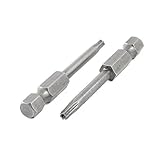 uxcell トルクスドライバービット　T15　6.3mmのシャンク径　3mmのポイント直径　2枚入り