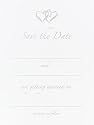 Wedding Supplies Linked Heart Save The Date Cards (pack Of 1)