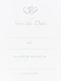 Wedding Supplies Linked Heart Save The Date Cards (pack Of 1)