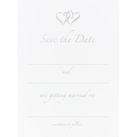 Wedding Supplies Linked Heart Save The Date Cards (pack Of 1)