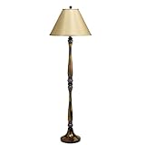 Kichler Lighting 74206 Color Block 61-Inch Portable Floor Lamp, Light Caramel Hard Back Shade